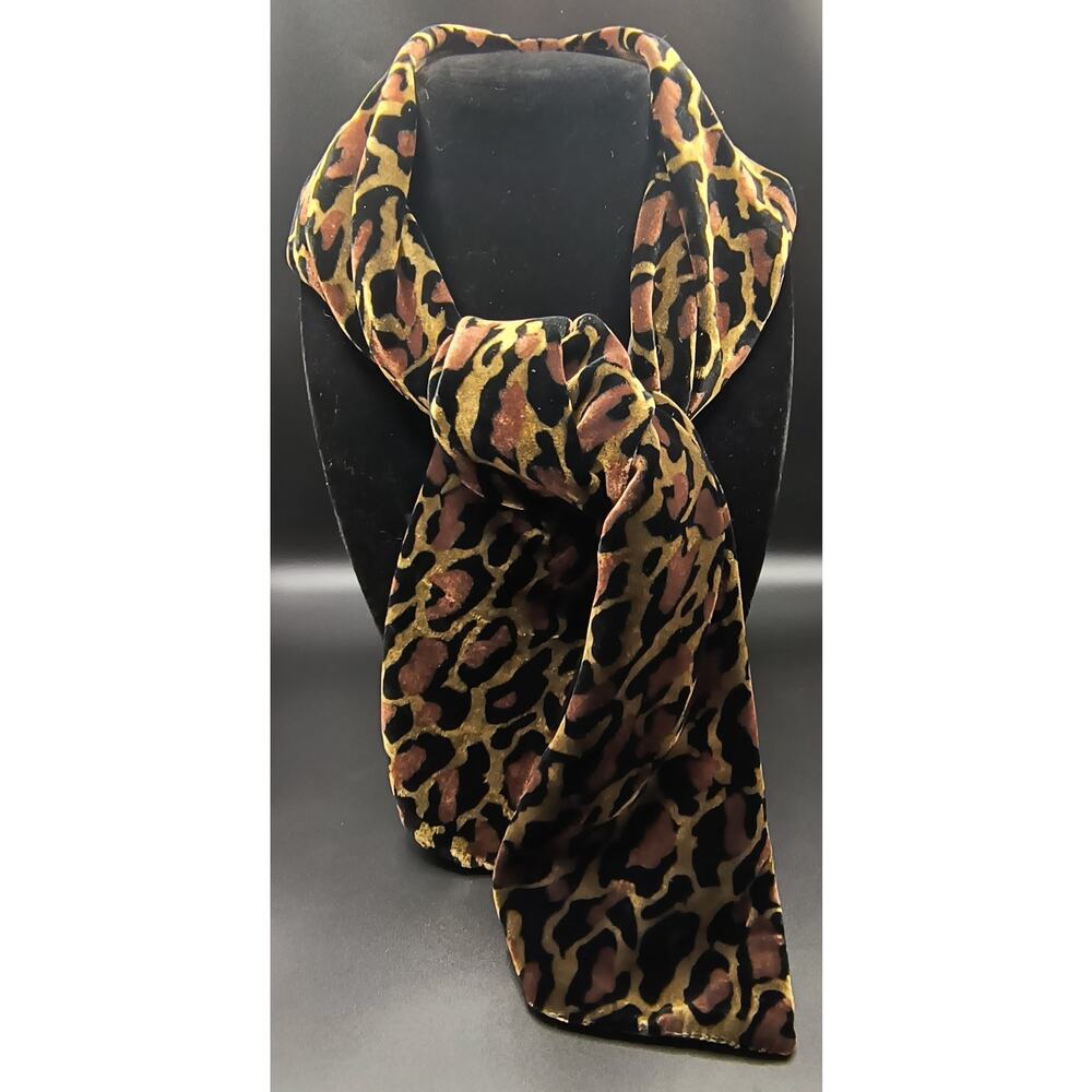 Velvet Leopard Print Scarf by Elaine Gold for Collection XIIX Ltd.